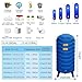 DONGYUE Vertical Well Water Pressure Tank, Commercial Household Standing Self-pressurized Water Tanks 26 32 44 52 66 79 Gallon, for Well/Industrial Cleaning/Garden Watering((140x50cm) 79Gal/300L)