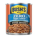 BUSH'S BEST Zero Sugar Baked Beans, Source Of Plant Based Protein And Fiber, Low Fat, Gluten Free, 15.8 oz