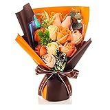 スタンディング ソープフラワー 花束 Ｍサイズ (テラコッタオレンジ)