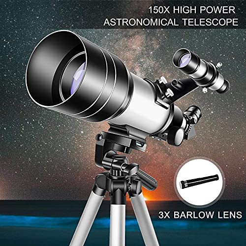Telescopio monocular refractor astronómico 150X 70mm miniatura 3