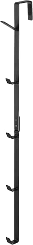 Miniatura 8 de Yamazaki Home Ganchos para colgar sobre la puerta, perchero vertical para colgar, acero, sobre la puerta, no requiere montaje, se adapta a puertas