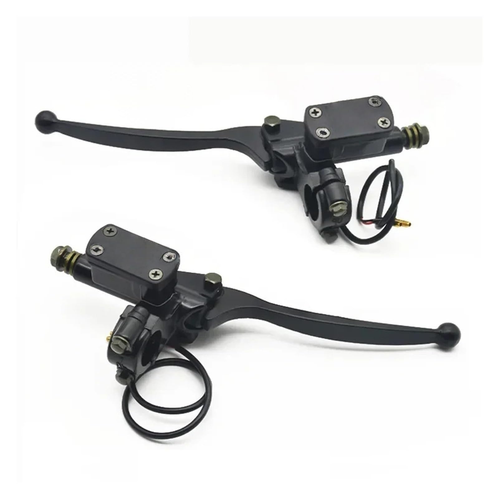 Myzzo 10Mm One Pair Motorcycle Brake Lever Universal Brake Pump Lever Fit For Honda For Yamaha For Suzuki Quad Bike(10Mm One Pair)