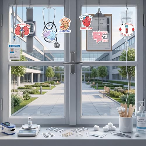 Image of Siifert 36 Pcs Nurse Appreciation Gift Funny Air Freshener Car Scented Thank You Hanging Decor Inspirational Team Thank You Gift for Doctor Healthcare