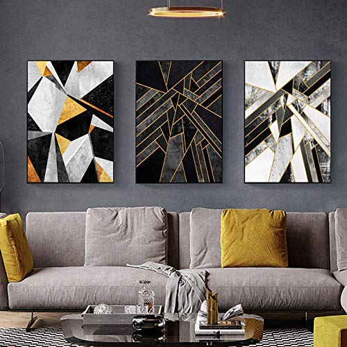 Peinture murale moderne et abstraite élégante pour un intérieur contemporain chic 50x70cm