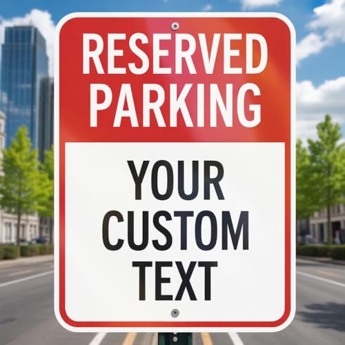 Custom Parking Sign - 10x14 Inch Rust-Proof Aluminum Outdoor For
