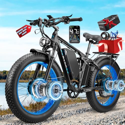 KVGOOGKV 9000W Peak Dual Motor Ebike,58V Max 34Ah Adults Electric