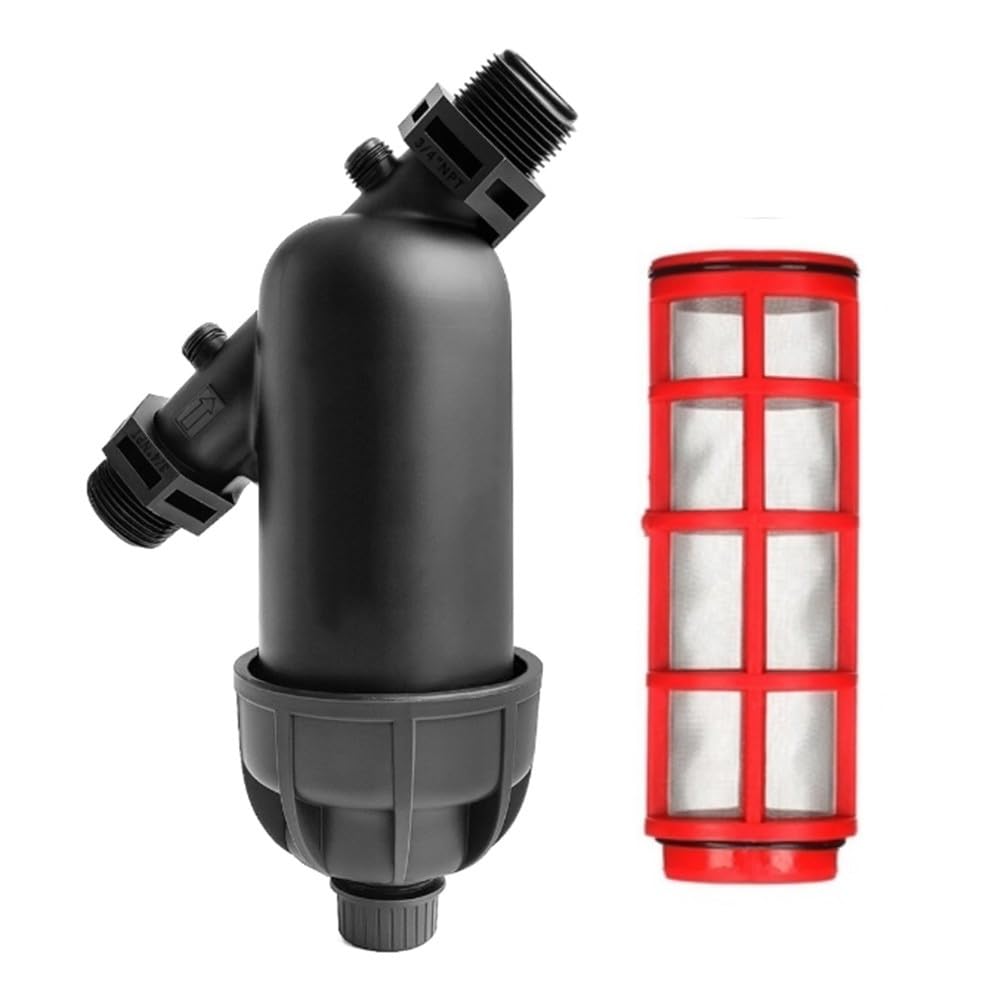 Confezione da 2 filtri a Y per irrigazione a goccia NPT con schermo in acciaio inossidabile, filtro per tubo da giardino in linea da 3/4" e 1" per agricoltura e casa