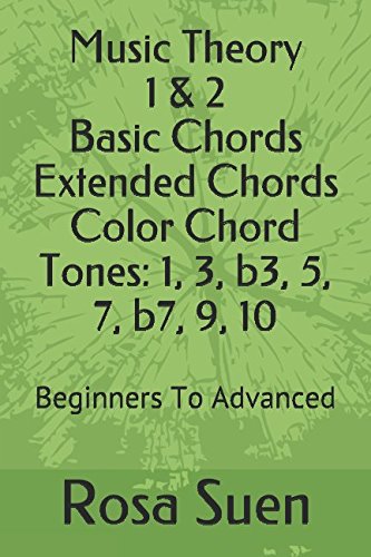 Buy Music Theory 1 & 2 Basic Chords and Extended Chords Color Chord Tones: 1, 3, b3, 5, 7, b7, 9, 10: Beginners To Advanced — BookShops.in