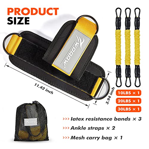 Ankle-Resistance-Bands-with-Cuffs-Glutes-Workout-Equipment-Legs-Resistance-Bands-for-Kickbacks-Hip-Glute-Training-Exercises-Perfect-for-Home-Workouts-and-Fitness-Training-for-Women
