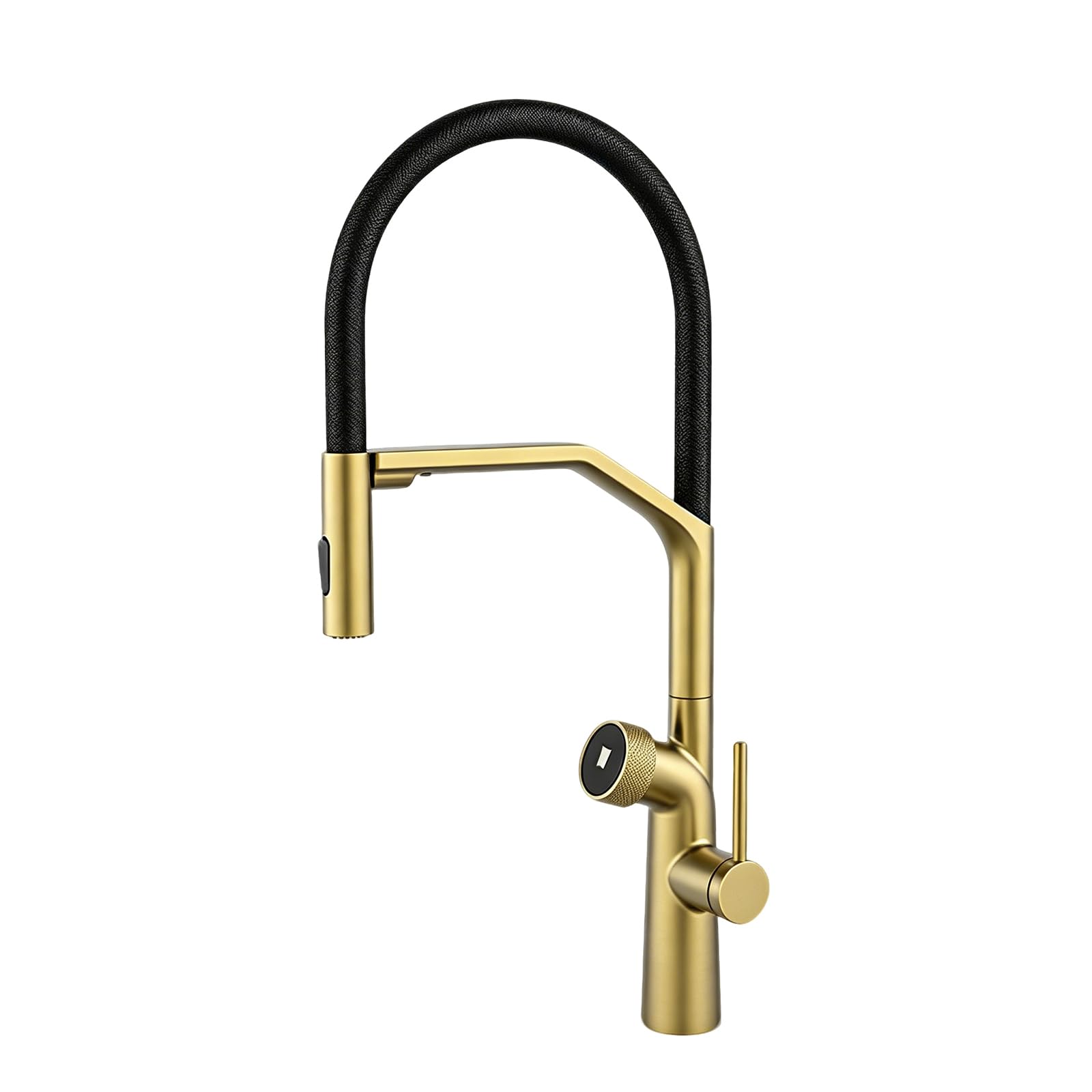 Kitchen Sink Tap 3 Way Taps Flexible Tube Purified Water Brass-Brushed Gold