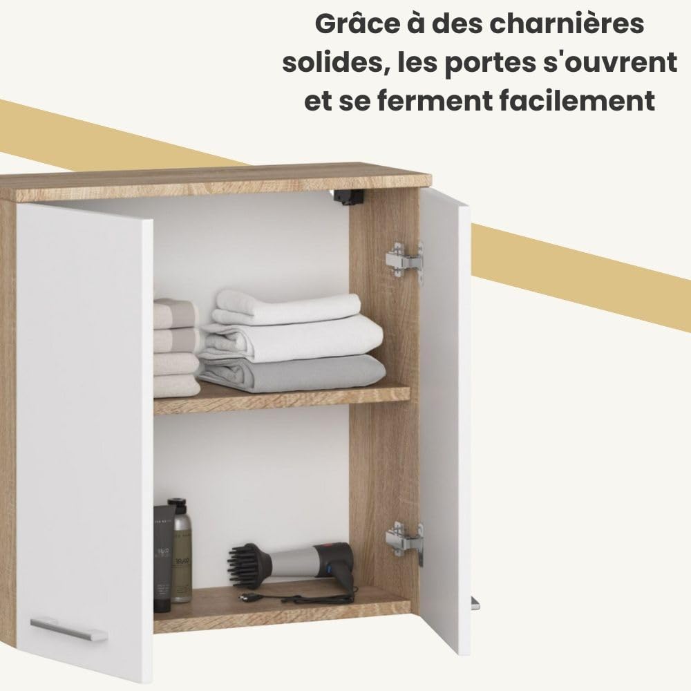 Détail matériau panneau stratifié 16 mm et placage ABS du meuble
