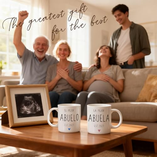 Set de tazas para abuelos con mensaje en español miniatura 5