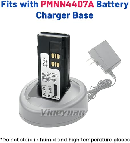 Miniatura 4 de PMNN4407A IMPRES Batería rápida para Motorola XPR3300 XPR3500 XPR7350 XPR7380 APX 1000 DP4800 XiR P8668 Batería de repuesto 7.4V 1800 mAh Batería