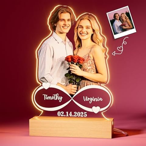 Bemaystar Personalised Photo Night Light Cover