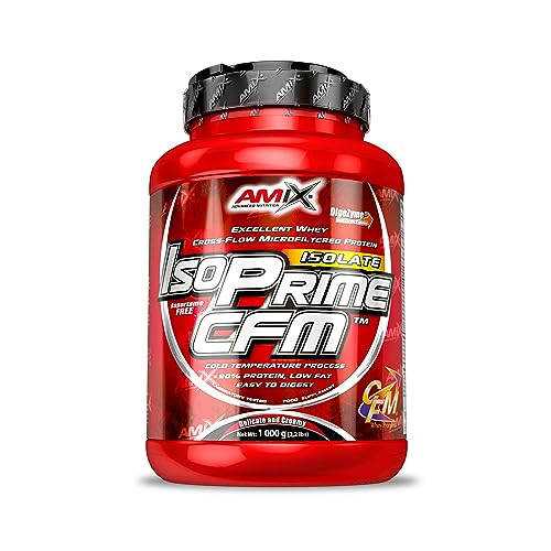 AMIX - Proteína Isolada IsoPrime CFM, 1 Kg - Gran Aporte de Aminoácidos - Contiene Enzimas Digestivas - Libre de Aspartamo, Proteínas para Aumentar Masa Muscular, Sabor Cookie/Crema