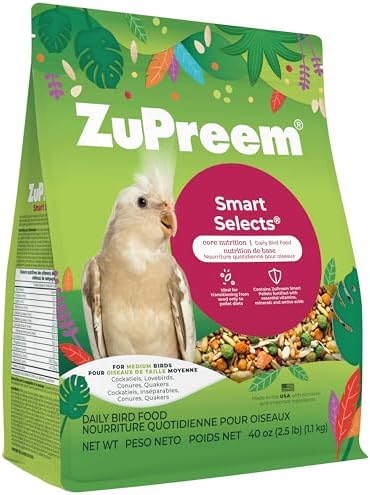 ZuPreem Smart Selects for Cockatiels & Lovebirds, 2.5 lb