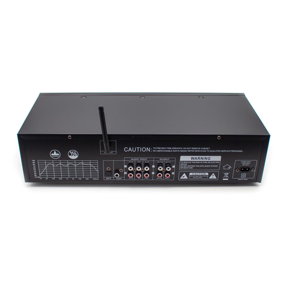 Professioneller EQ8000 Audioprozessor EQ Equalizer, Bluetooth 5.4, Optischer/Koaxialer Decoder, USB-Hi-Fi-Vorverstärker mit Fernbedienung