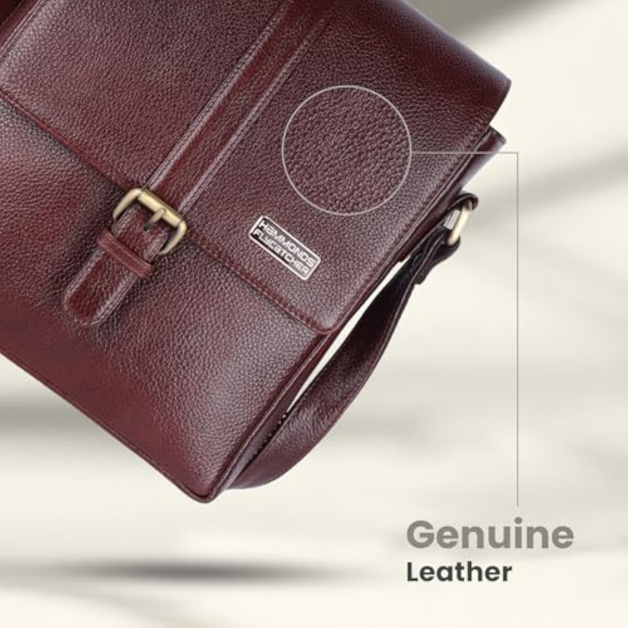 Men's Original Bombay Leather Messenger Sling Bag, Office