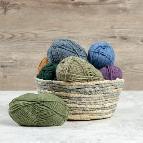 Image of ProKart Premium 4 Ply Wool Yarn, Soft Knitting & Crochet Yarn for Sweaters, Scarves, Hats, Baby Clothes, Purses, Gift Bags and DIY Craft Projects. Lavender Color, 100g x 4 Ball