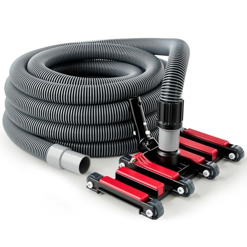 Sepetrel Professional Pool Vacuum Hose and Head Heavy Duty Hoses with Swivel Cuff and Weighted Flexible Vacuum Head for Ingraound & Above Ground Pools