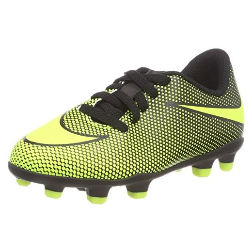 Nike Jr Bravata Ii Fg Black/Volt Soccer Shoes