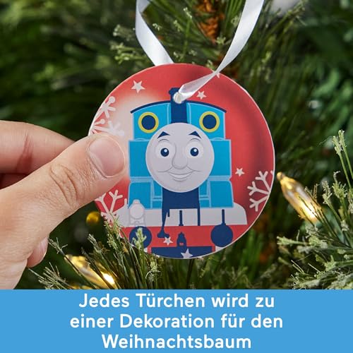 Thomas & seine Freunde MINIS Adventskalender 2024, Weihnachtsgeschenk, 24 Miniatur-Spielzeugloks und -fahrzeuge für Kinder ab 3 Jahren, HWB49
