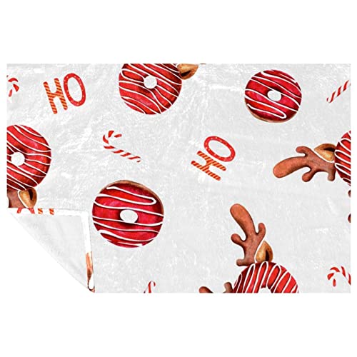 Couverture donuts en bois de renne haut de gamme avec finitions soignées pour lit et canapé