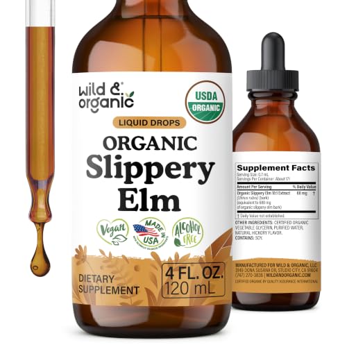 Wild & Organic Slippery Elm Liquid Drops