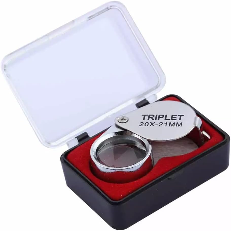 Metal Jewelry Magnifying Glass Tool Eye Foldable Triple