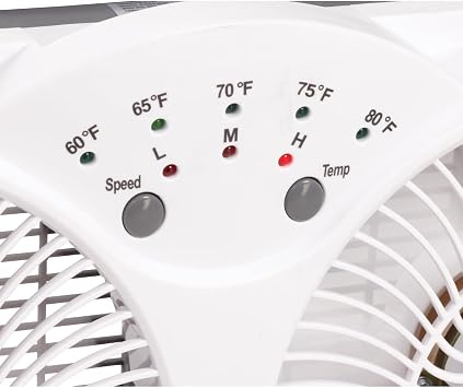 Do It Best FW23-8HS - Twin Window Fan - Lightweight Electric Windowfan for Air Circulation, 2 Speeds