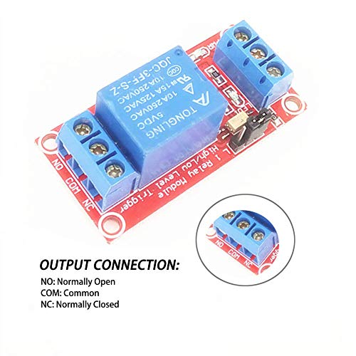 Youngneer 5v Relay Board Relay Module 1 Channel Opto-Isolated High or Low Level Trigger