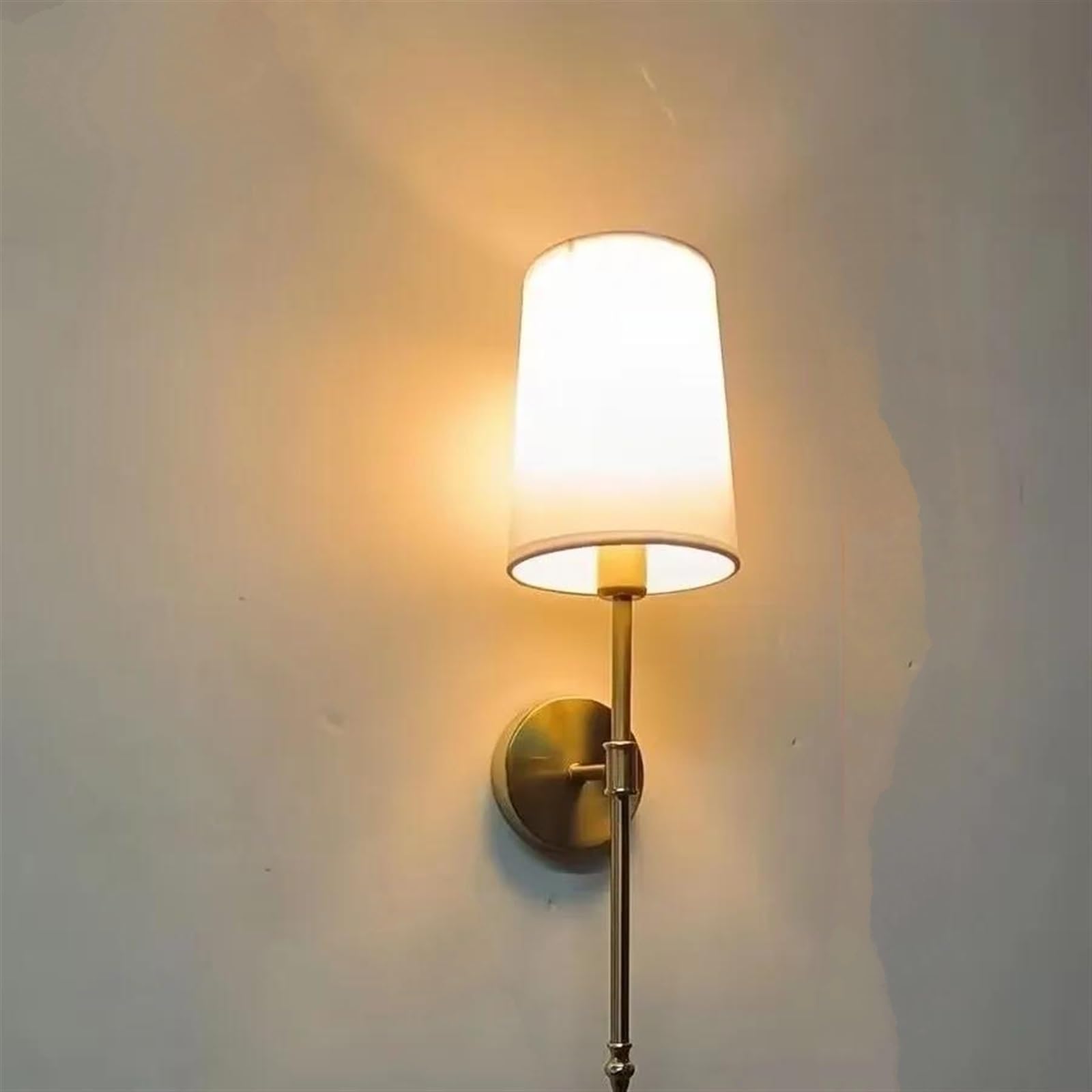 VDOQTLJT Wall Light for Bedroom Living Room Indoor Lamps for Corridor Aisle Balcony Modern Lighting Nordic Sconce Battery Lights(Gold,Warm Light)