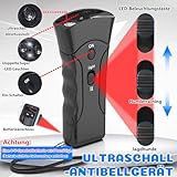 WEIMEIH Anti Bell Gerät Hunde, Anti Bell Halsband für Hunde, Handheld Ultraschall Anti Bell Gerät Hunde, Effektiv Haustiertraining, Hundegebell Stoppen, Hundetrainings Geräte Draußen Zuhause