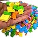 Bonka Bird Toys 1695 Pack of 400 Foam Craft Stringing Lacing Beads with Holes Assorted Bright Colors Multiple Sizes and Shapes for School Projects Art Class Jewelry Making