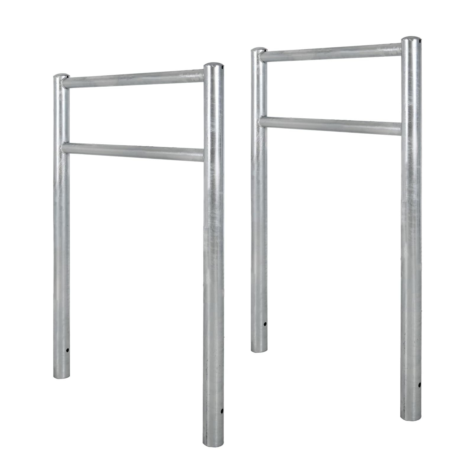 TRUTZHOLM 2x Fahrradanlehnbügel mit Knieholm 115x75 cm Stahl feuerverzinkt Ø 60 mm Anlehnbügel zum Einbetonieren Fahrradbügel Fahrradständer Parker Diebstahlsicherung Fahrrad Anlehner
