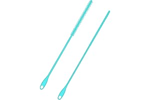 Bendable 2PCS Straw Brush for Smoothie Pipe Cleaning and Unclogging
