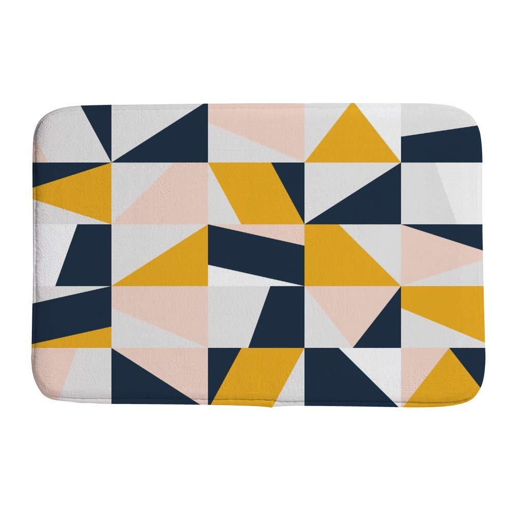 Tapis de douche 78x51 cm doux et absorbant pour salle de bain