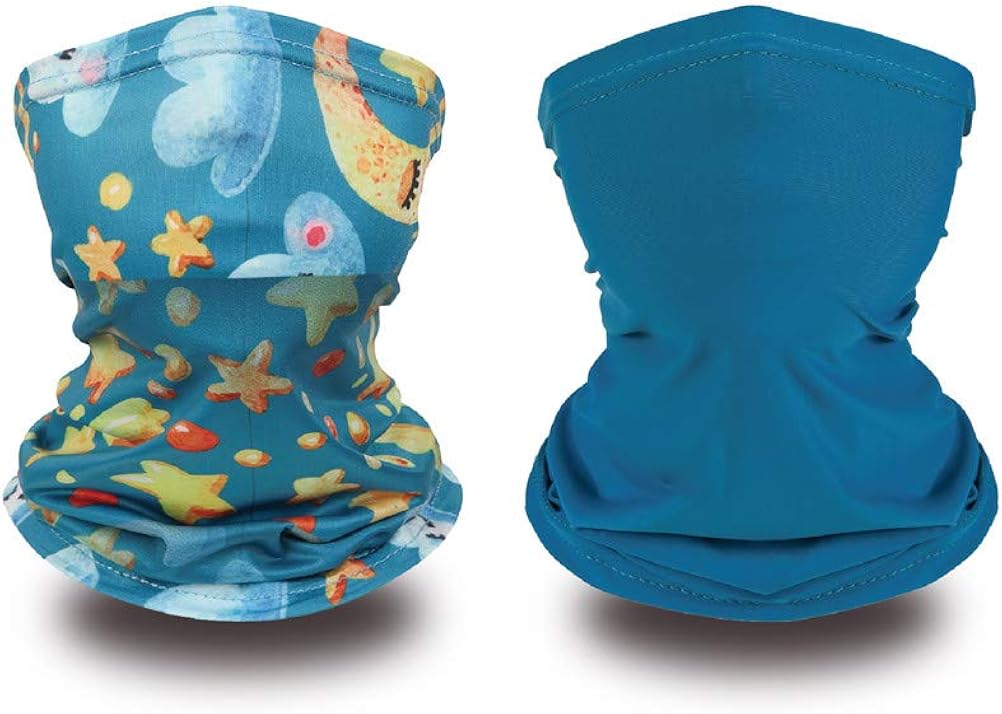 Kids Neck Gaiter Face Mouth Cover Scarf Fishing Bandana Dustproof Windproof Balaclava Sun Protection