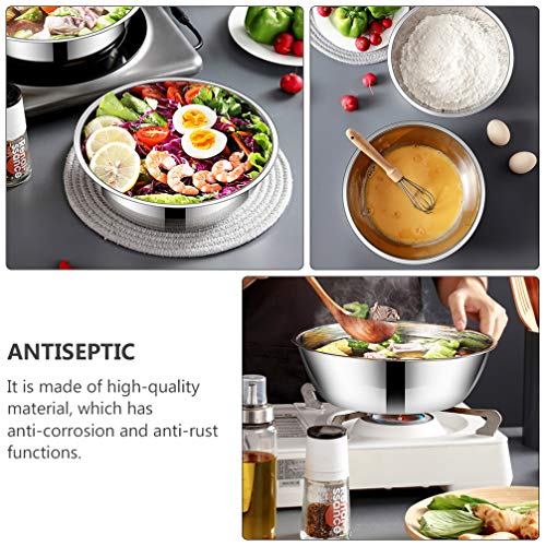 Conjunto de tigelas de cozinha de aço inoxidável Cabilock com 2 peças de tigelas de cozinha para nin