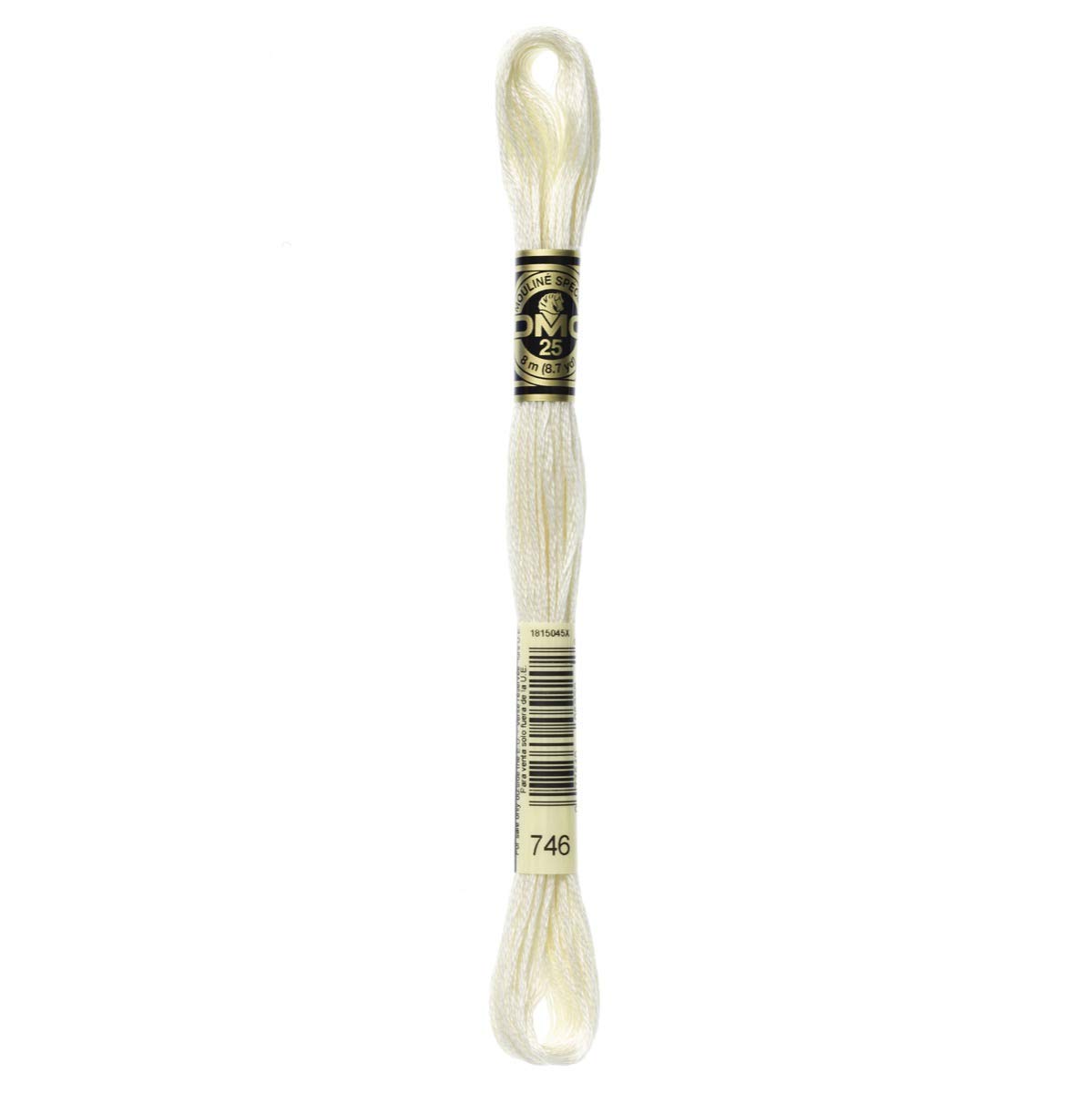 DMC Embroidery Floss Mouline Stranded Cotton Thread for Hand Embroidery and Sewing - Colour No: 746-4 x 8m Skeins — image 1