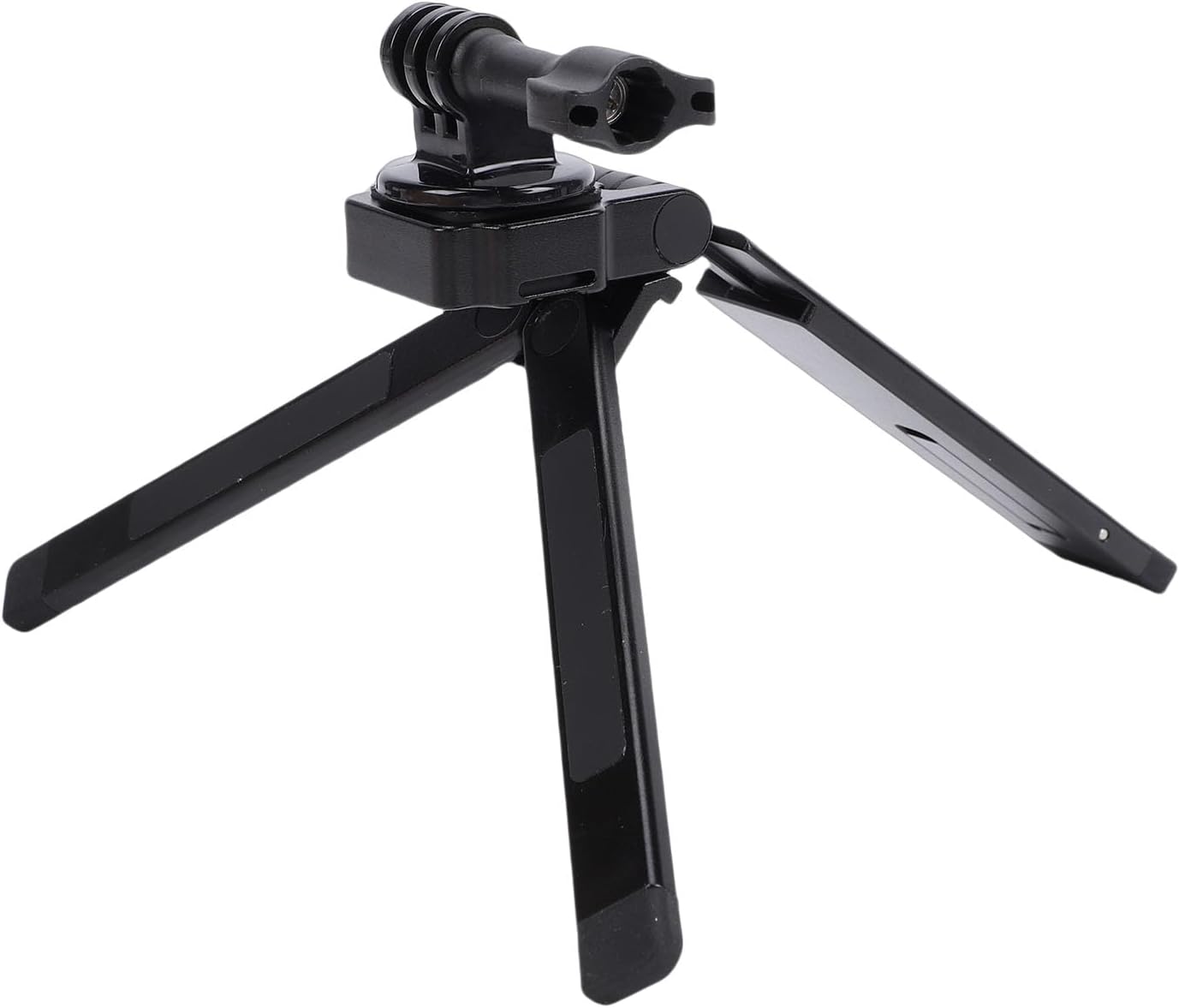 Foldable Magnet Tripod Fit for Pocket3 Action5, Camera Travel Tripod with 250 Angle Adjustable, Lightweight Aluminum Camera Mount with 1/4 Screw, Compatible with Action