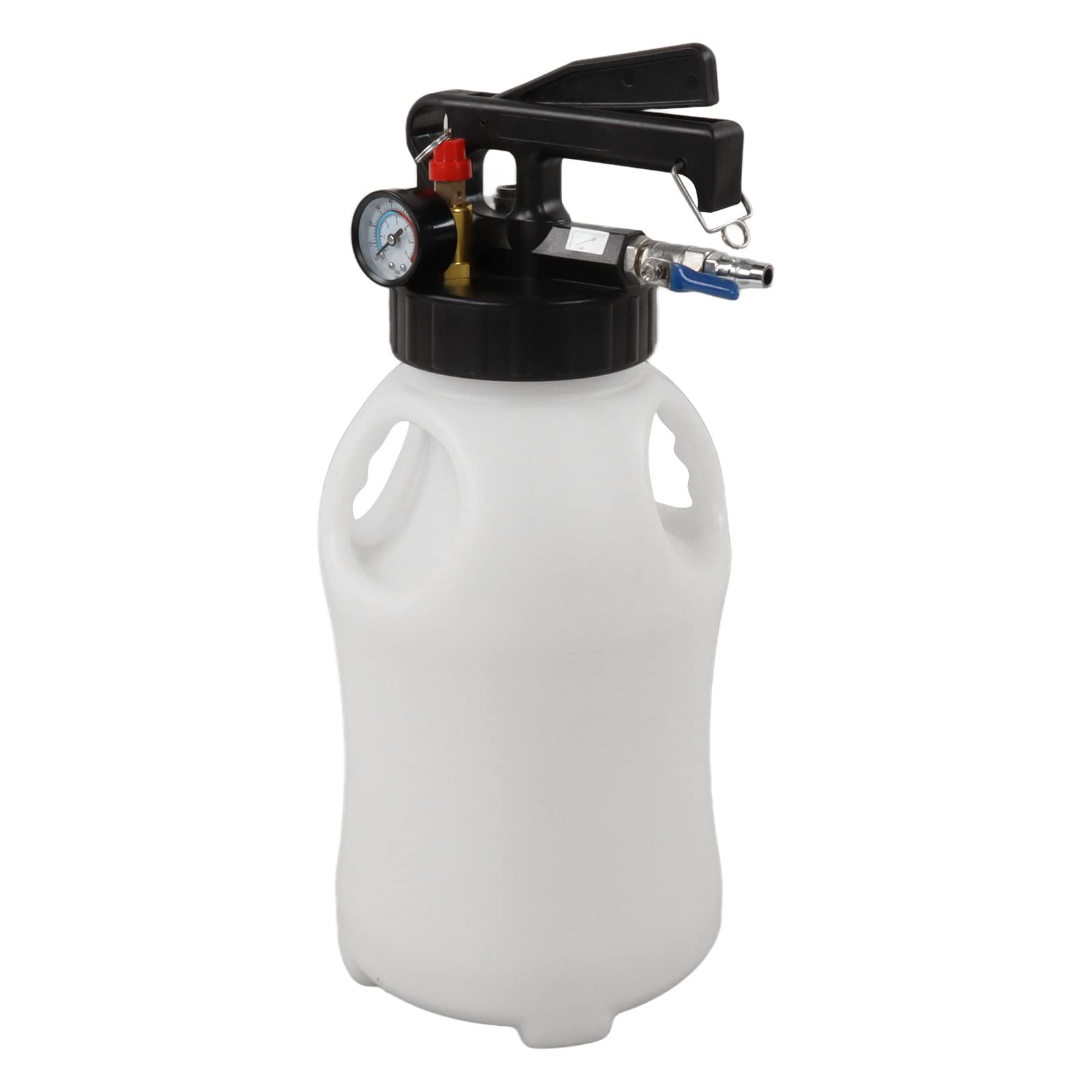 Ejoyous Herramienta Neumática de Recarga ATF de 6L, Extractor y Dispensador de Aceite Metálico con 13 Adaptadores para un Eficiente del Líquido de Transmisión