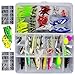 Fishing Lure 233Pcs 1 Set Freshwater Saltwater Trout Bass Salmon Spinner Baits Topwater Fishing Froglures Fishing Tackle Crankbaits Lures Spinner Baits Spoon Lures With Plier