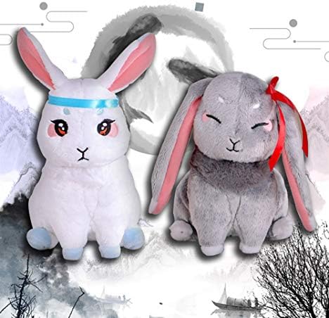 JUZIPI Ginkago Grandmaster of Demonic Cultivation Doll Mo Dao Zu Shi Wangji Wuxian BJYXSZD Rabbit Bunny BL Plush Toy 2pc for Anime Fans