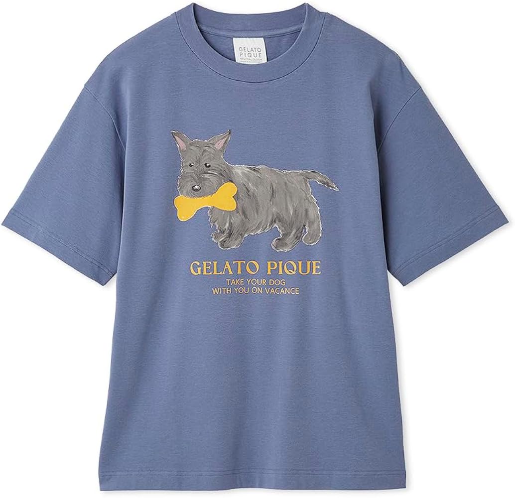 Amazon | [ジェラート ピケ] UNISEXワンポイントTシャツ PUCT252291BLU