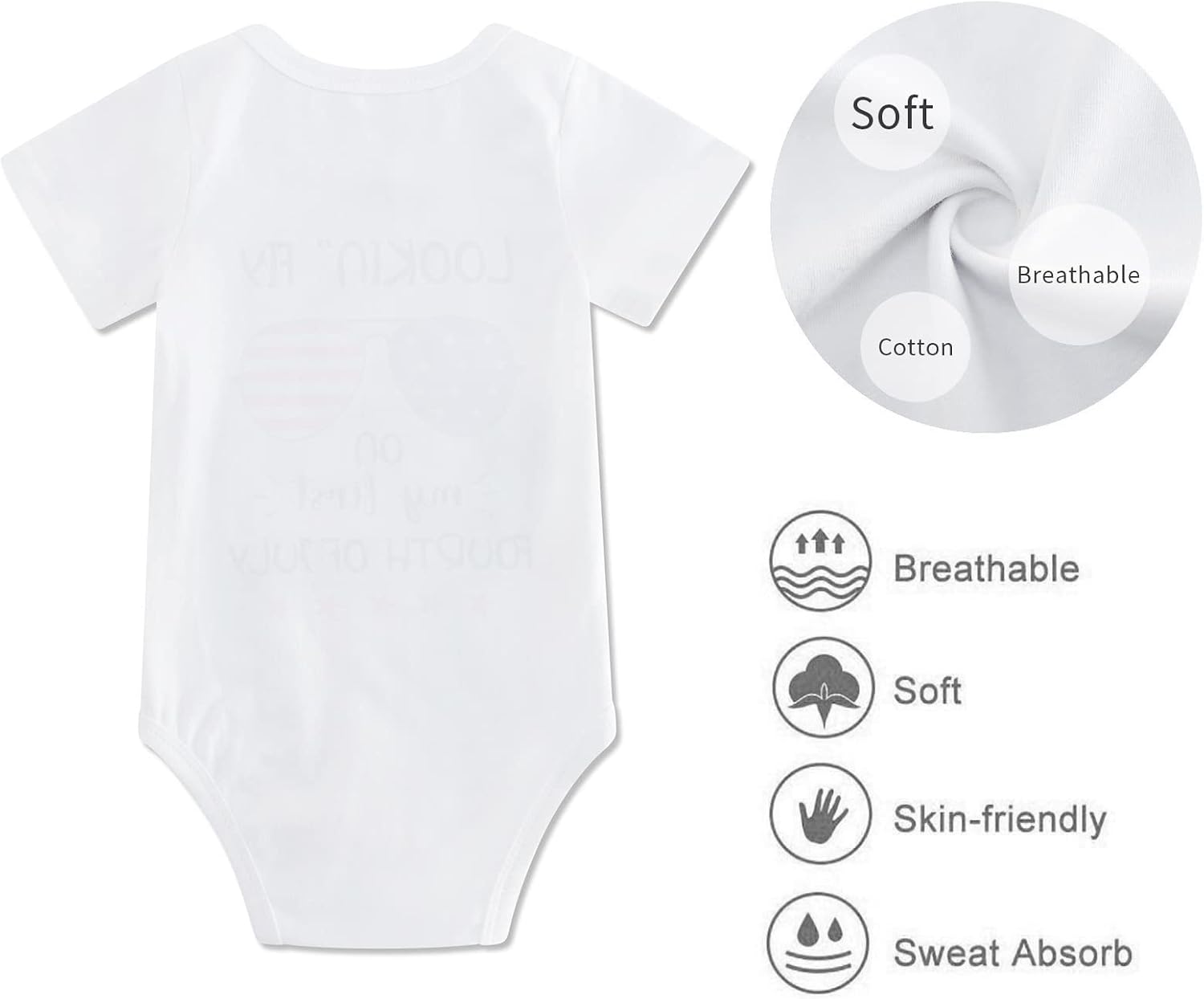 Vieille Baby Boys Girls Bodysuit Short Sleeve Romper Jumpsuit Outfit 0-12 Months image 4