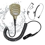 Pdflie IP65 Waterproof Shoulder Mic for Motorola APX 900 1000 4000 6000 7000 8000 XPR 6350 6550 7350 7350e 7550 7550e 7580e, Walkie Talkie Accessories Remote Handheld Radio Speaker Lapel Microphone