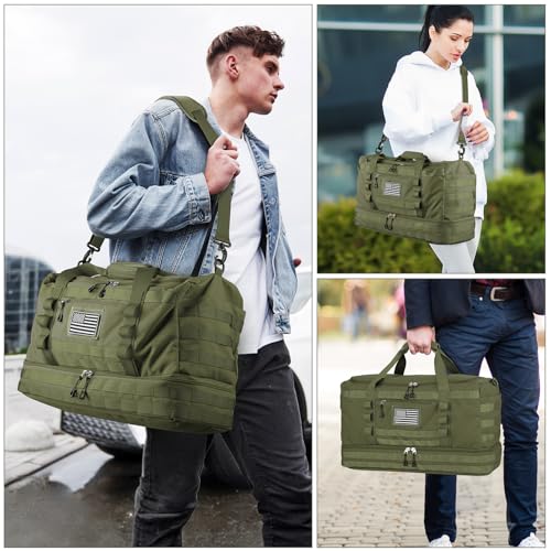 Image of Gym Bag for Men Women, Carry on Luggage 22x14x9 Airline Approved Duffle Bag