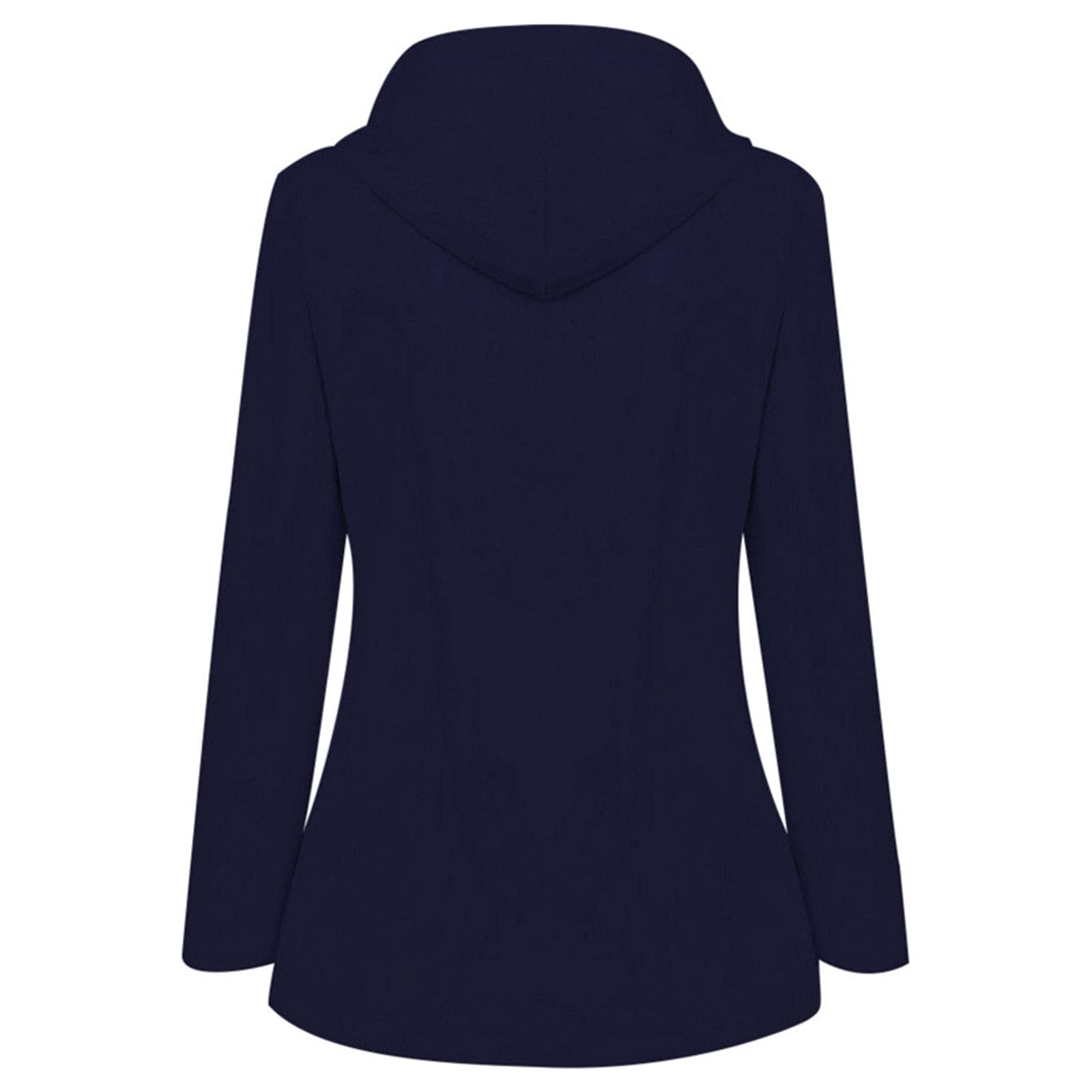 Giacca Da Donna Tinta Unita Per Esterni Taglie Forti Con Cappuccio Antivento E Impermeabile Alla Coulisse A Maniche Lunghe Autunno Sportiva Abbigliamento Trekking Softshell Trench