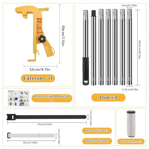 Sprühdosen Verlängerung Sprühdosen Verlängerungsstangen Adapter mit 2,8m Teleskopstange Einstellbarer Spraydosen Verlängerung Sprühdosenhalter Verlängerung für Aerosoldose Sprühfarbe